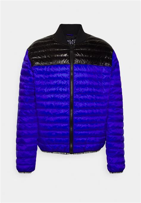 versace jas blauw|versace jeans couture jacket.